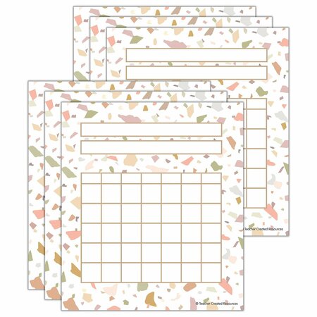 TEACHER CREATED RESOURCES Terrazzo Tones Incentive Charts, 216PK 7223